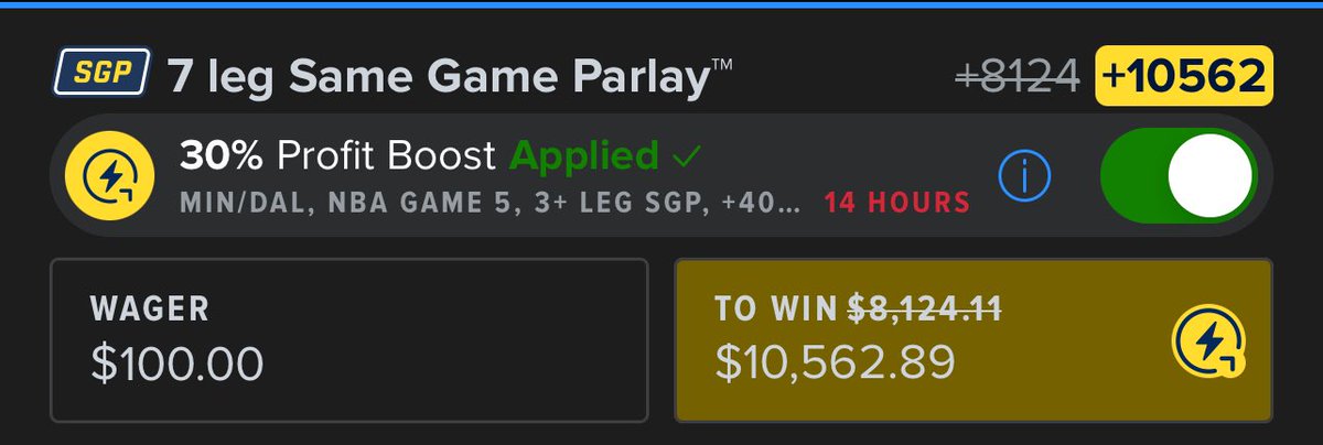MrBearBets's tweet photo. We are hitting a parlay for $10k today🍀
We are hitting a parlay for $10k today🍀
We are hitting a parlay for $10k today🍀

NBA IS HERE‼️ I just put together a +10562 Parlay ($100 ➡️ $10,562.89) 500 INTERACTIONS and it’s YOURS🤑

TO GET IT EARLY ⤵️

LIKE+COMMENT+RT🔥

VAMOSS🚨 https://t.co/8ZioyqnhfX