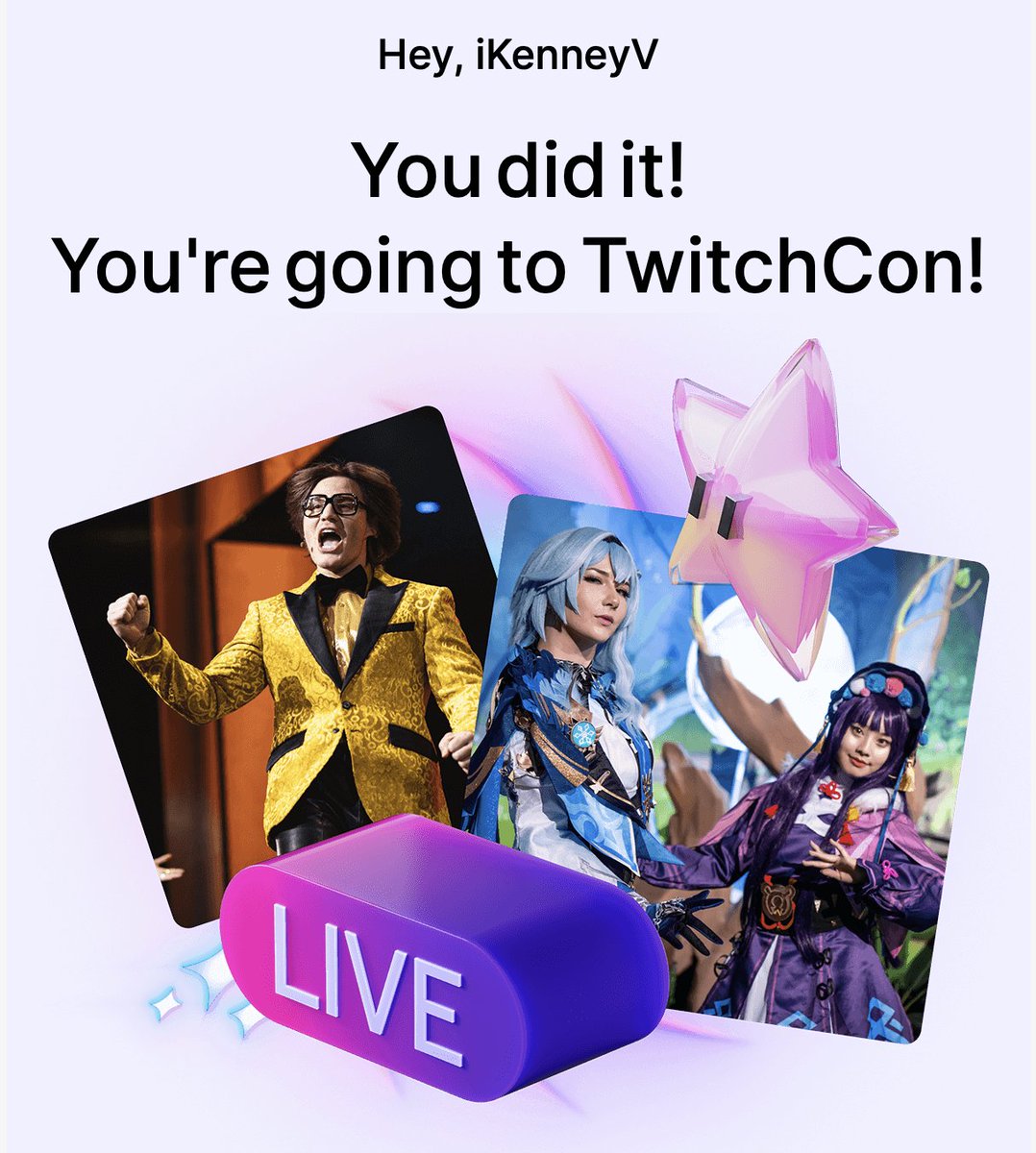I'll be there with bells on!