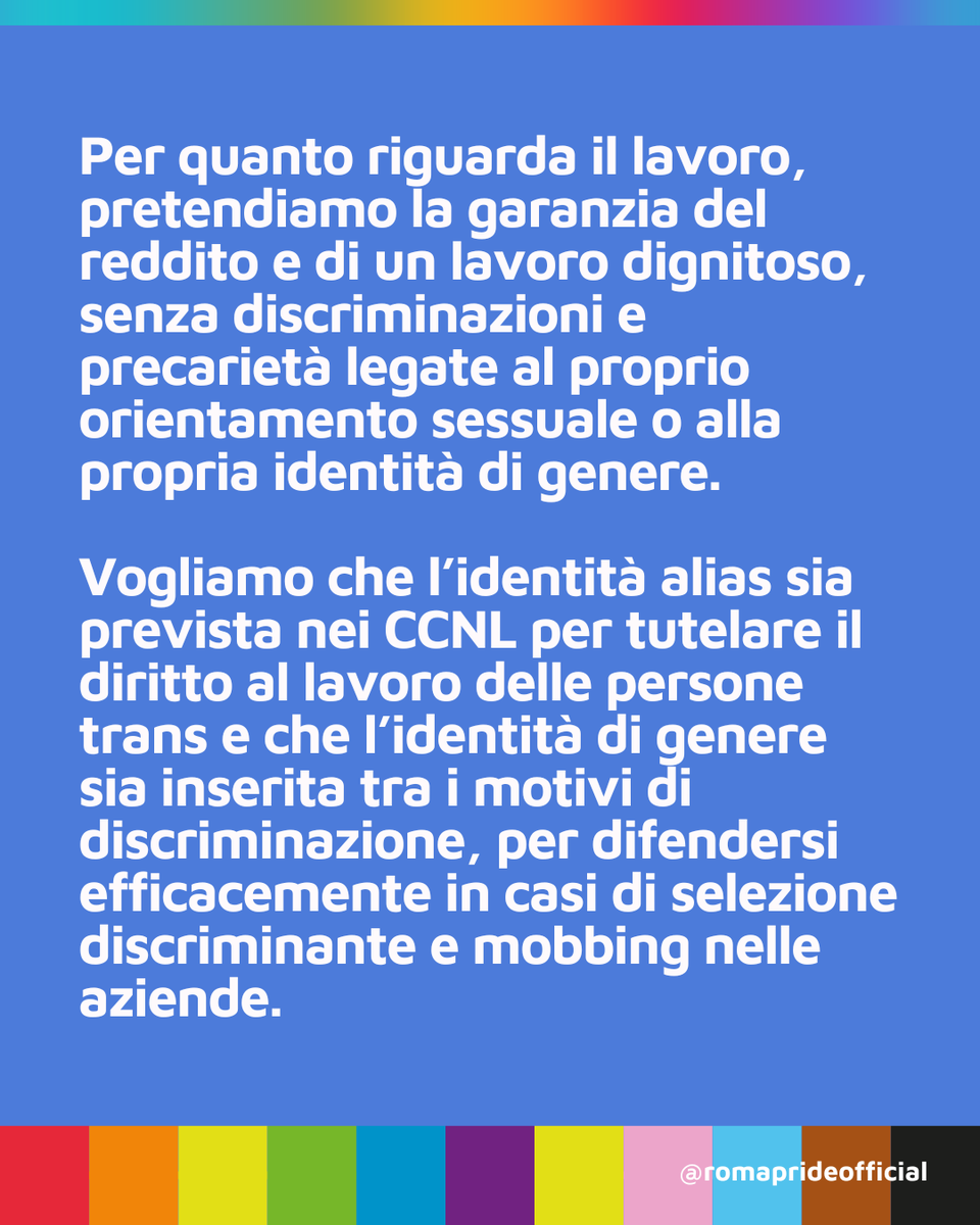 Roma_Pride's tweet photo. Aspettando il 15 giugno pubblicheremo tutti i punti, li trovate già sul nostro sito al completo.🌈

🔗 Link sul sito https://t.co/EYFFwWJYyC https://t.co/rFd7BGtcPo
