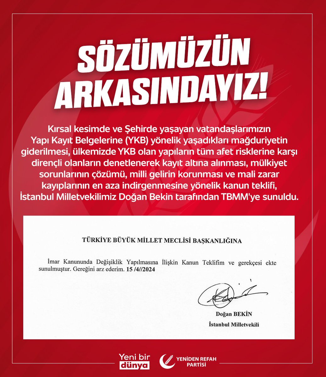 <a href="/rprefahpartisi/">Yeniden Refah Partisi</a> Yüreğinize sağlık başkanım, arkadaşlar bize güveniyorlar, güvenlerini boşa çıkartmadık Elhamdulillah 🇹🇷👍🏻