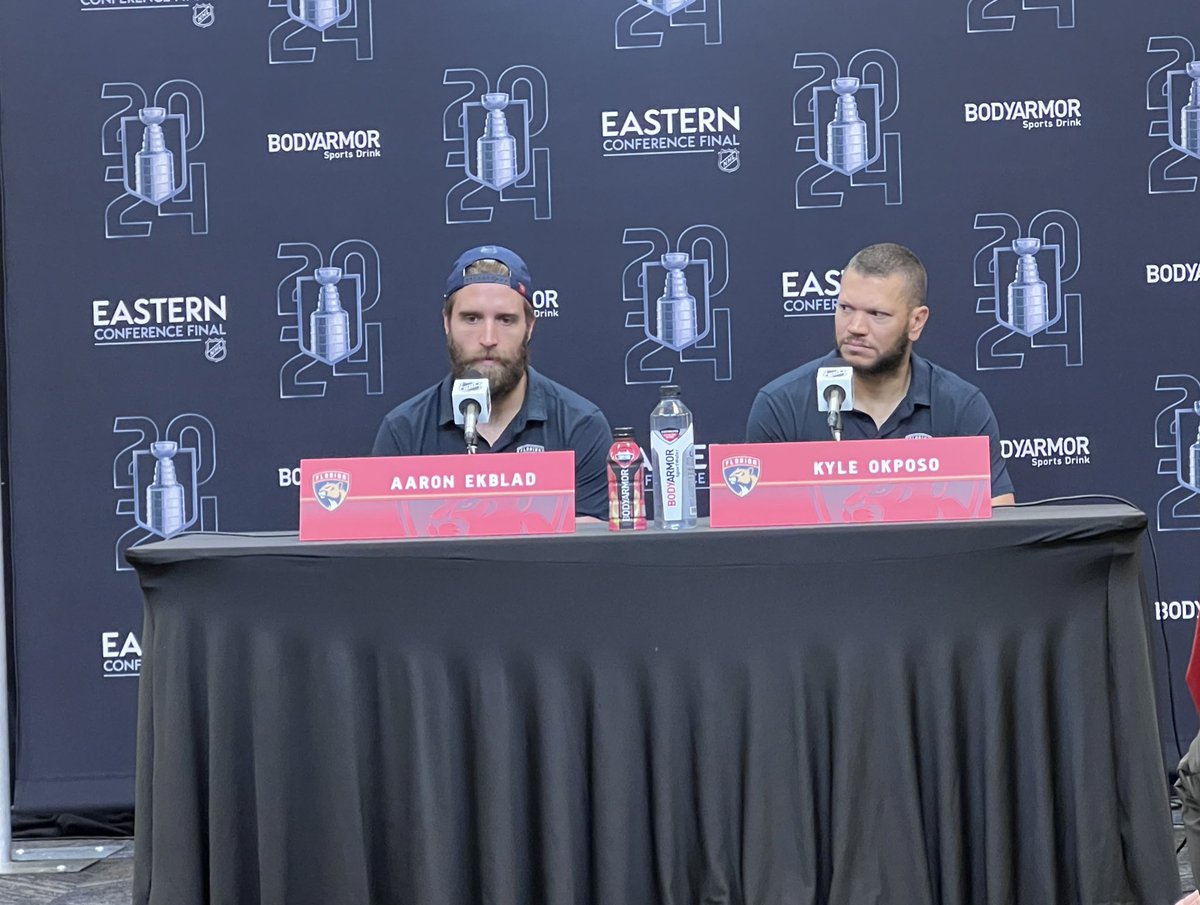 Aaron Ekblad asked if he notices #NYR frustrated: “They’re world class players. I don’t see frustration in them. I see guys chomping at the bit to make things happen…” #TimeToHunt