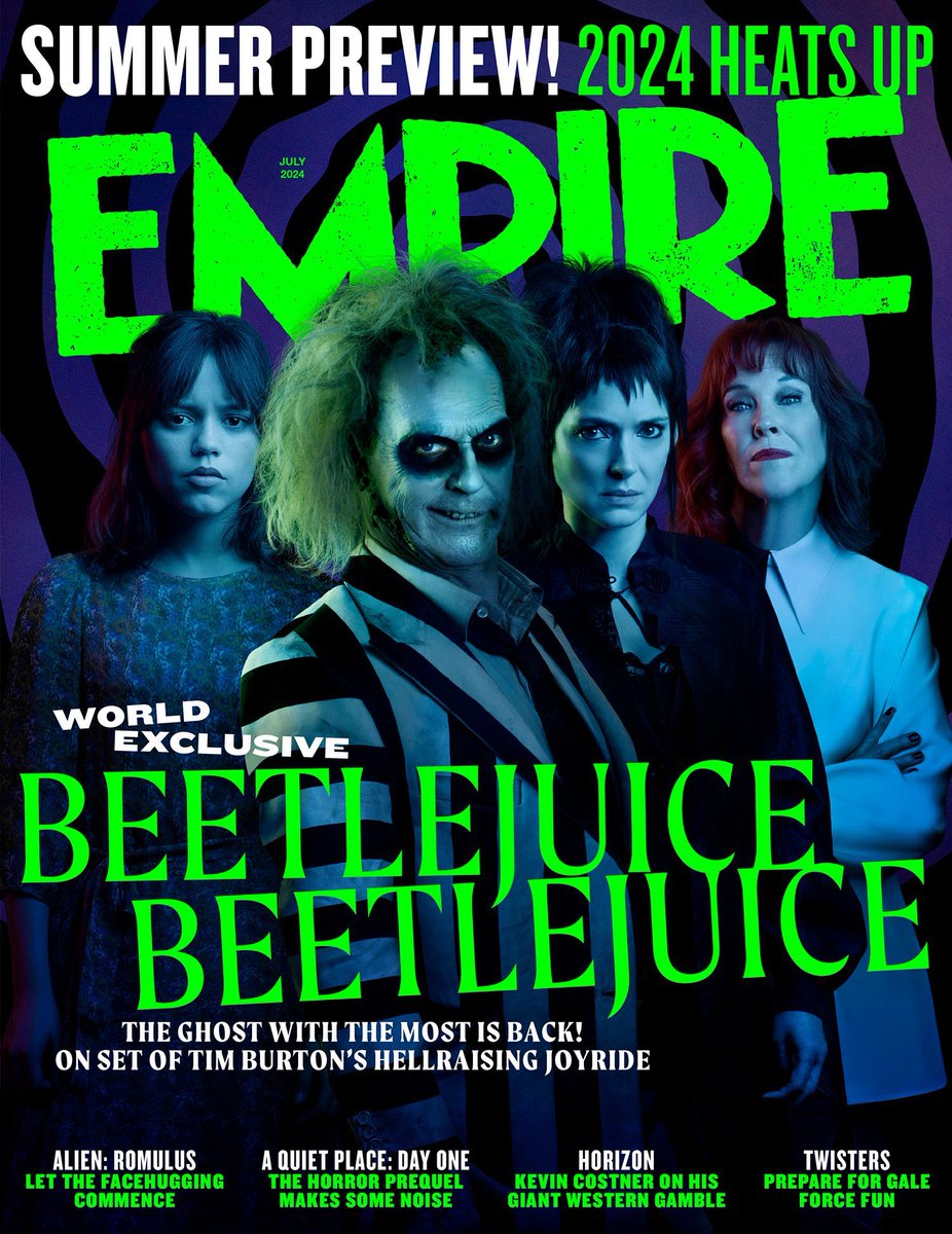 Portada de EMPIRE con temática de BEETLEJUICE 2