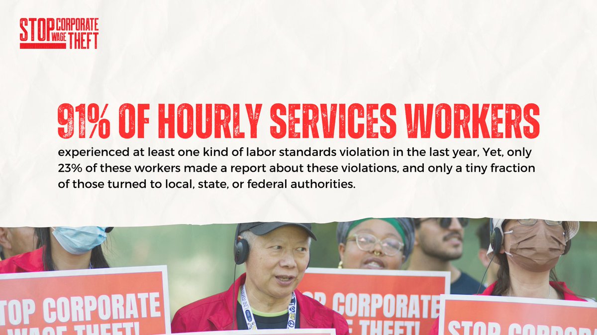 A recent Harvard University report found that only 23% of #workers who've experienced labor violations report them. PAGA shines a light on #WageTheft so corporations are held to account!! #StopCorporateWageTheft

stopcorporatewagetheft.org/media/