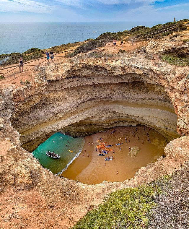 Benagil Cave, Algarve, Portugal.