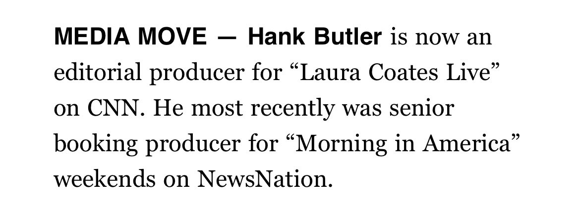 Hank Butler tweet media