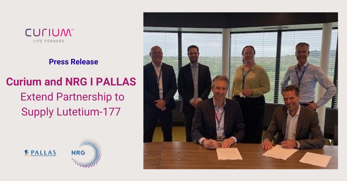 Curium extends partnership with NRG I PALLAS for Lu-177 production in Petten, benefiting 100,000 patients globally over the next five years. 'A game changer for NETs and prostate cancer,' says Ciril Faia, CEO SPECT Europe. curiumpharma.com/2024/05/29/cur…