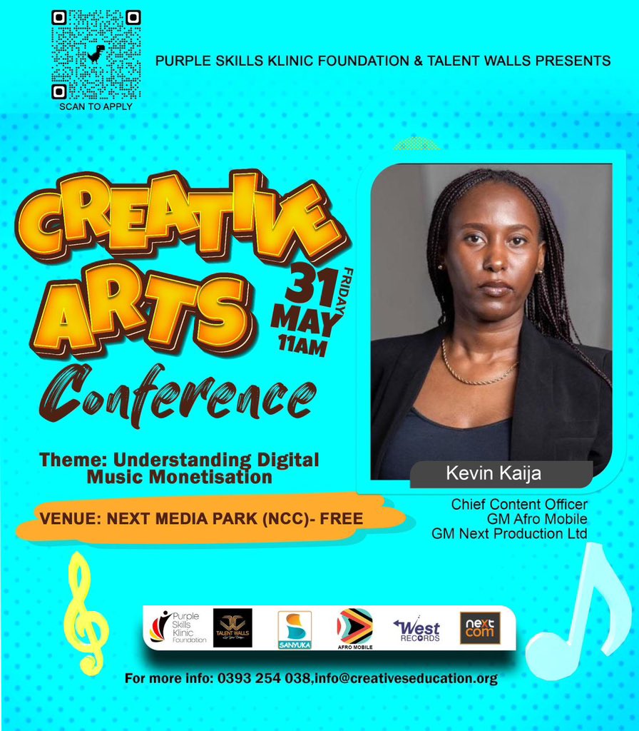 See y’all tomorrow at The Next Media Park for the Creative Arts Conference . #SkillsKlinic #Talentwall
