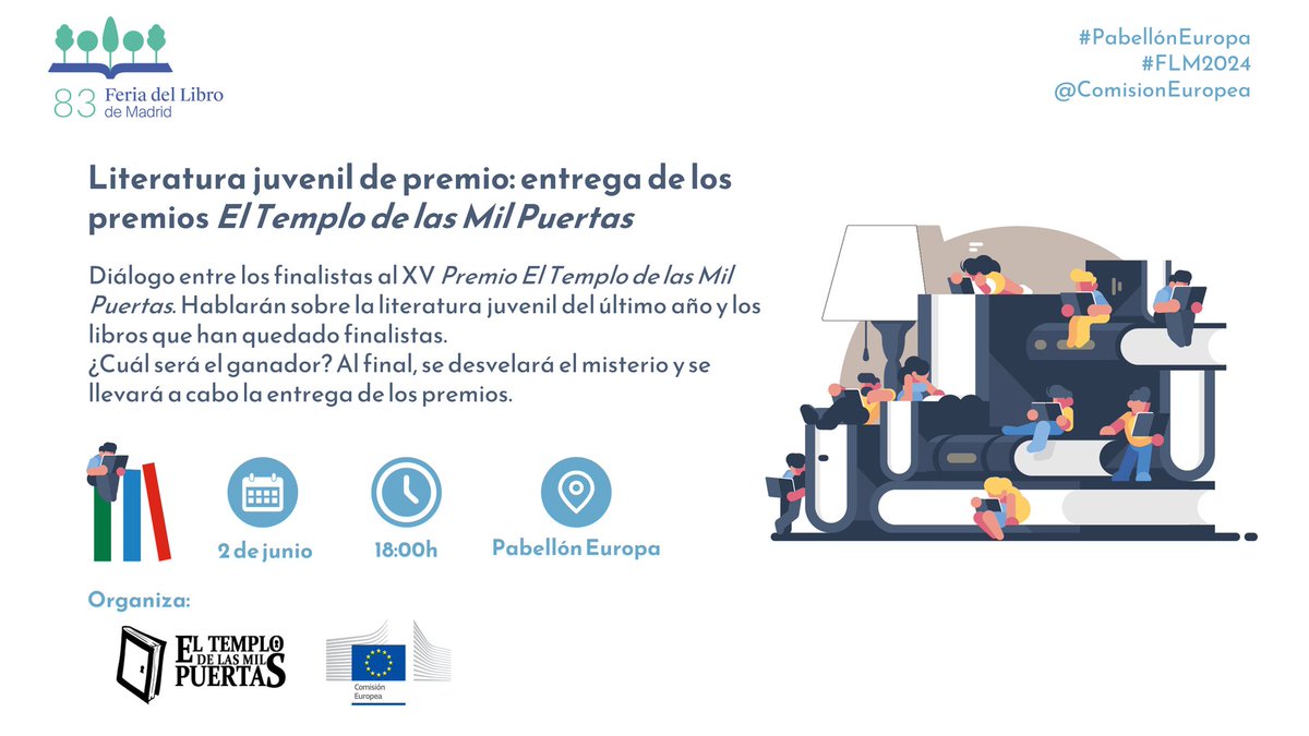 Recordad que este domingo estaremos en el #PabellónEuropa de la #FLMadrid24 ✨ Tras una mesa redonda, ¡revelaremos los ganadores de los #Templis2024! 🏆 ¿A quién veremos allí?

Más información en tinyurl.com/templis2024