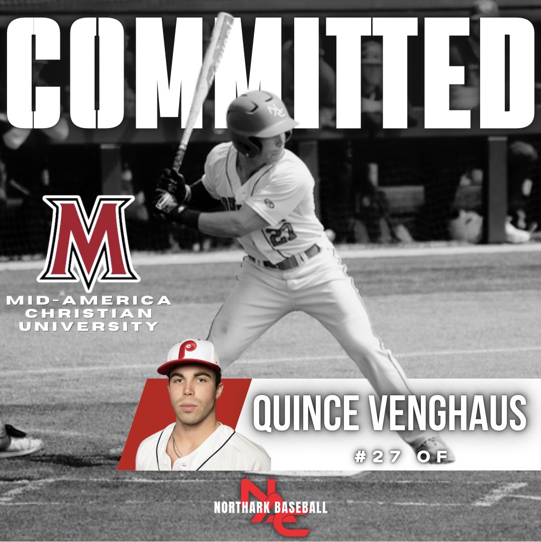 North Arkansas College Baseball (@northarkb) on Twitter photo Congratulations to <a href="/QuinceVenghaus/">Quince Venghaus</a> on his commitment to Mid-America Christian University! Congratulations to <a href="/QuinceVenghaus/">Quince Venghaus</a> on his commitment to Mid-America Christian University!