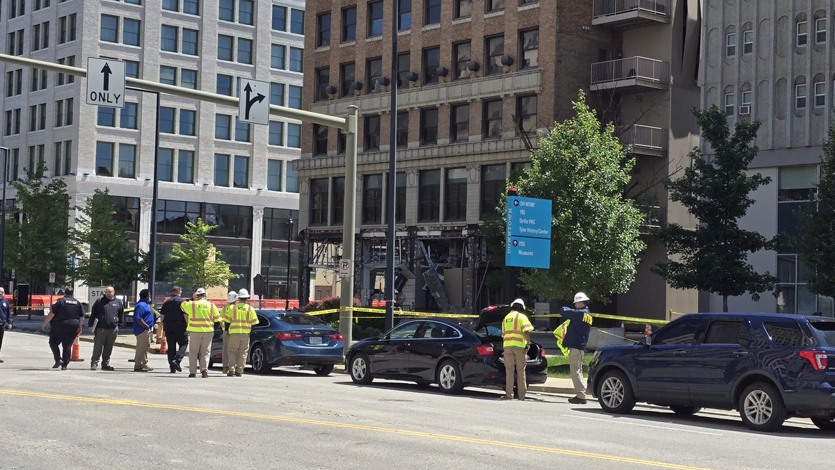 National Transportation Safety Board and Mayor Tito Brown on site of Chase Bank natural gas explosion in Youngstown. NTSB press conference expected at 4 p.m. <a href="/wkyc/">WKYC 3News</a> will cover it live on air and online