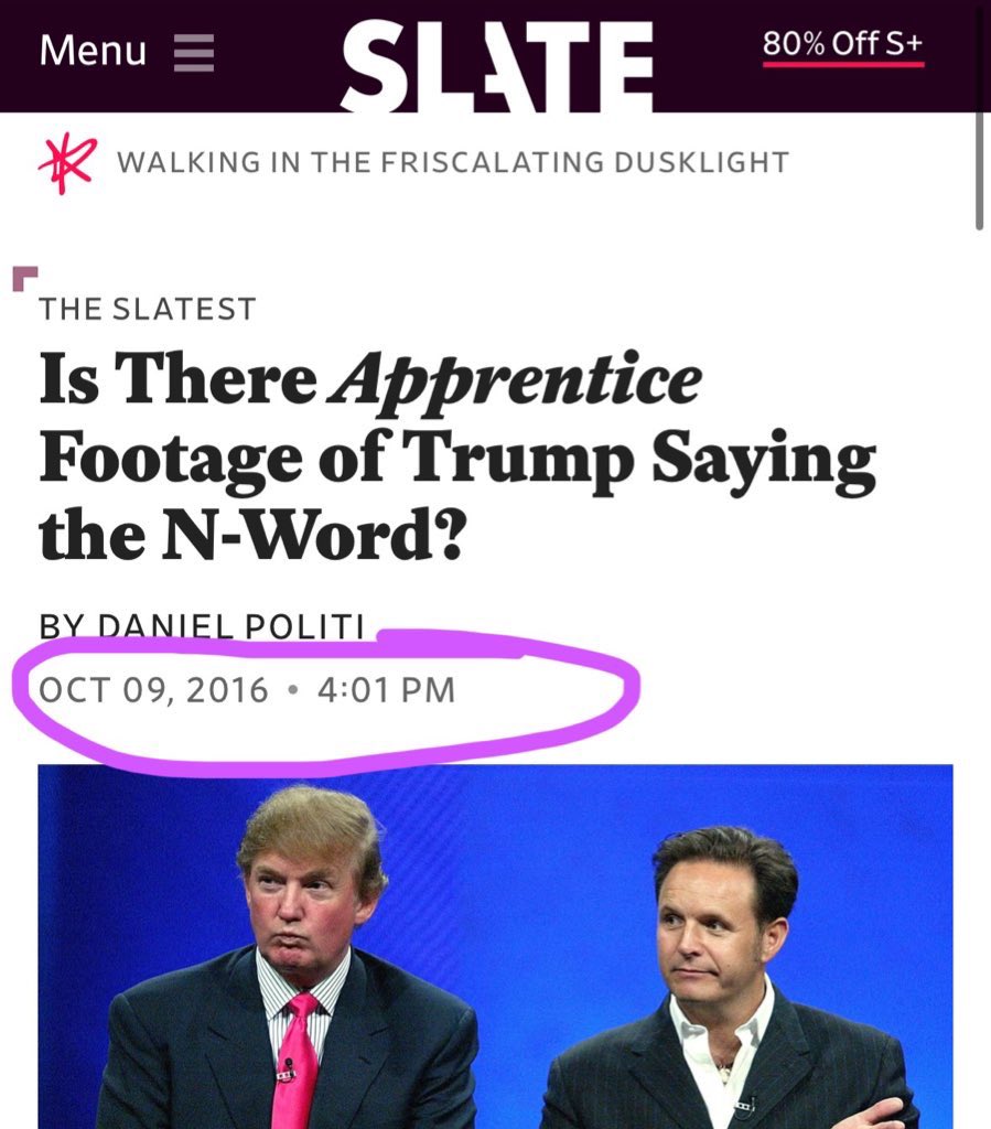 Oh look. Here’s the exact same story from SLATE in 2016 citing the exact same people😂 It was their October surprise back then. slate.com/news-and-polit…