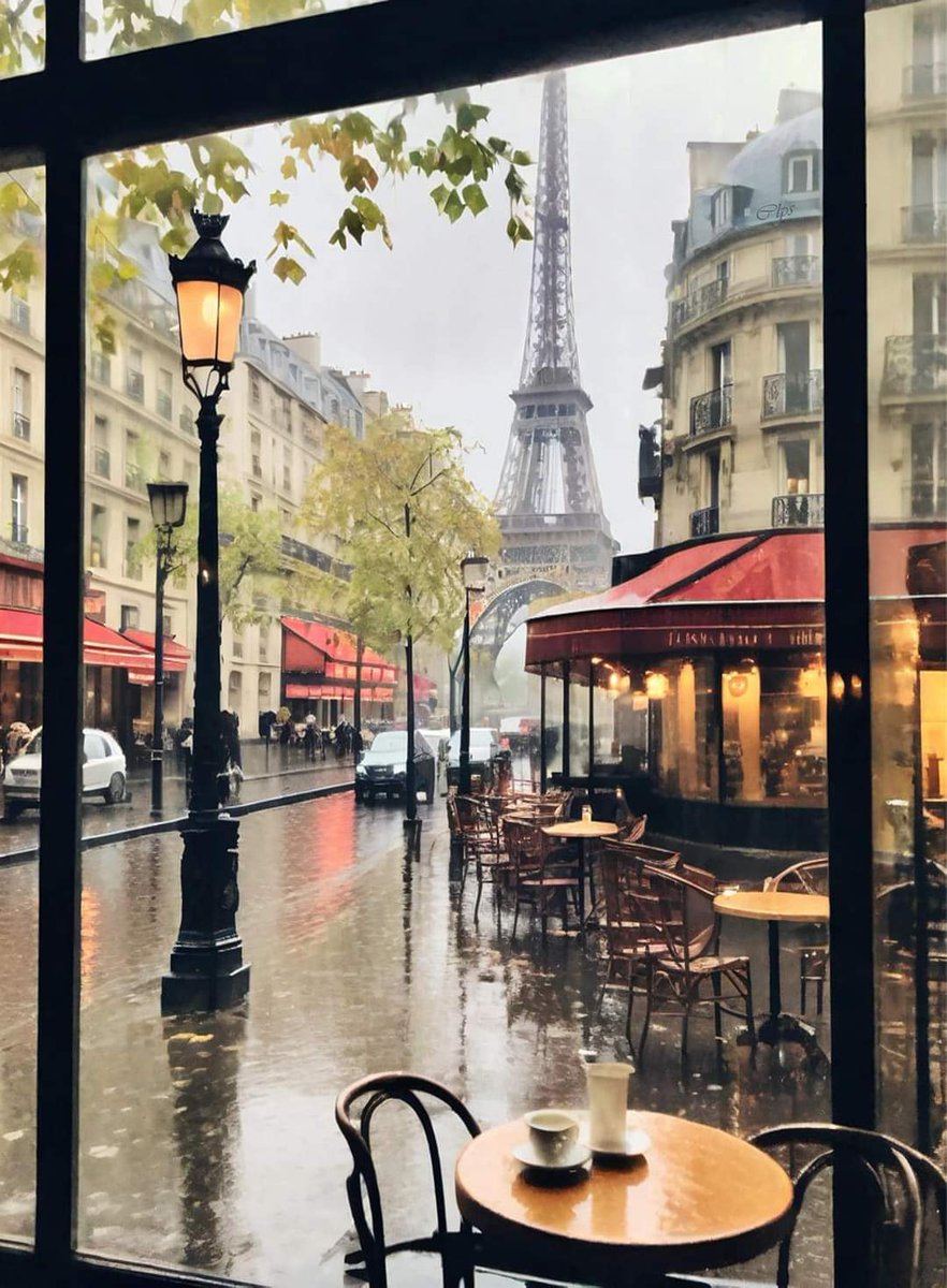 Rainy day in Paris 🥰🫶🇫🇷 📷 (AI)