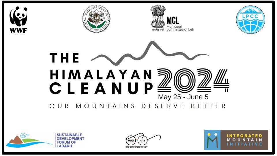 MCL_leh's tweet image. The Himalayan Cleanup - Special Cleanliness Drive conducted under Swachh Bharat Mission jointly by Municipal Committee Leh, Ladakh Pollution Control Committee and World Wide Fund in Leh.
@SwachhBharatGov @WWFINDIA @lg_ladakh @PIB_MoHUA @MoHUA_India @Secretary_MoHUA