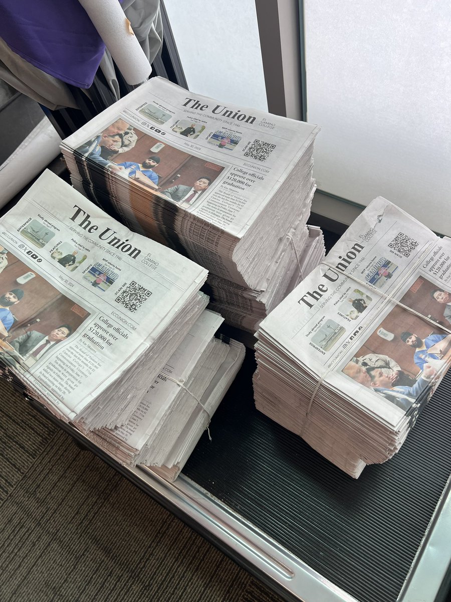.<a href="/ECCUnion/">The Union</a> is delivering its last print edition for spring 2024.

Please grab it and check out the news on campus 📰

#eccunion