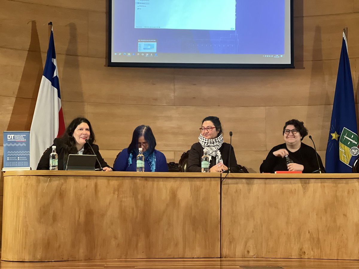 <a href="/SeremiTrabajoRM/">MintrabRM</a> <a href="/derechouchile/">Facultad de Derecho</a> <a href="/gremial_agal/">AGAL - Abogadas y Abogados Laboralistas de Chile</a> <a href="/uchile/">Universidad de Chile</a> <a href="/pzenteno01/">Pablo Zenteno Muñoz</a> <a href="/drtmetrooriente/">DRTMETROORIENTE</a> 🔹Se da inicio al conversatorio  “Avance de los derechos Laborales a 100 años de la creación de la Dirección del Trabajo”. 

🔹Ponencias de: académica <a href="/uchile/">Universidad de Chile</a>,Pamela Martínez; 
<a href="/Cutchile/">CUT Chile ✍️🗳</a>, David Acuña; <a href="/gremial_agal/">AGAL - Abogadas y Abogados Laboralistas de Chile</a>,  
Carmen Espinoza y <a href="/SindiCorner/">Sindicato Cornershop</a>,  Angélica Salgado.