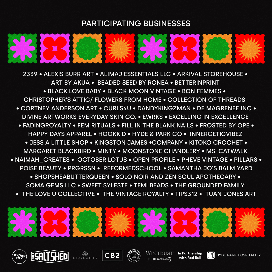 We're looking forward to <a href="/refinecltv/">refinecltv</a> Juneteenth Freedom Market at Salt Shed! This will be an all ages celebration of Black creativity &amp; entrepreneurship w/ a market of over 50 Black-owned biz. Donate to support our mission to empower young entrepreneurs! bit.ly/3KliFDd