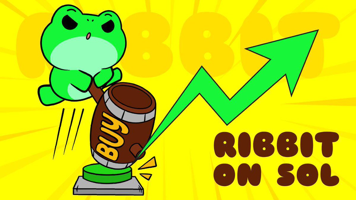 $RIBBIT Launching in 60 minutes !! Hyped launch possible! CA: ACrrUpnd9uahMBenmHUosXLKKqBMgdQP7we3yqrui9Zx Telegram: T.me/SolRibbit Web: SolRibbit.com