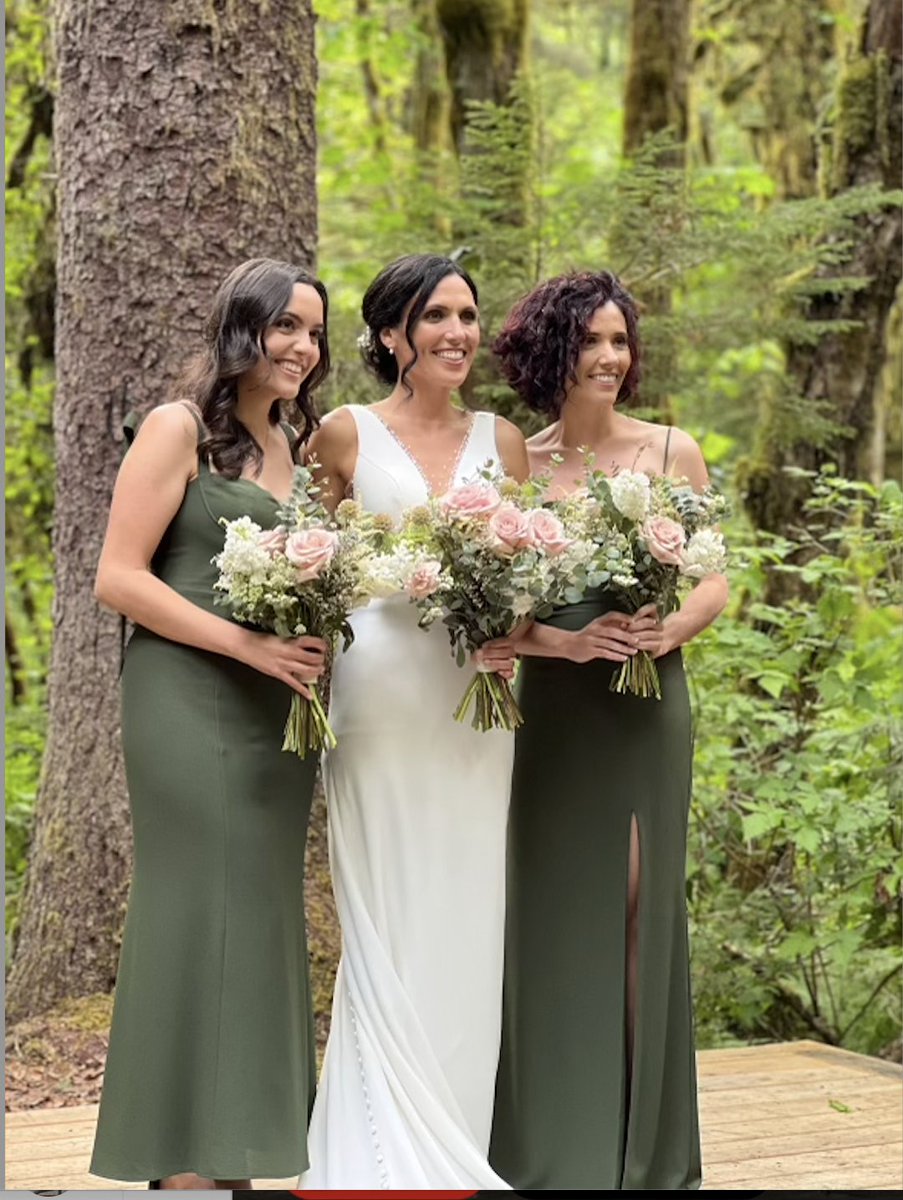 Middle daughter hitched Saturday in outdoor wedding at CAMP SUMMIT, just outside of #Squamish #bcpoli. Stunning nature setting. TORRENTIAL rain in AM. Sun broke through at 12PM-for next 9 hours!! Thx to wife 4 🙏's & who's clearly besties with Gawd. 2 daughters wed, 1 to go. 😀.