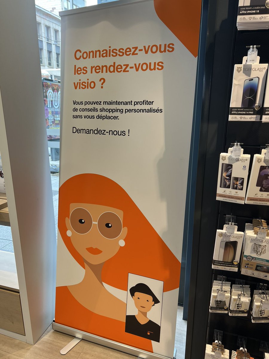 Pas le temps de se déplacer dans nos boutiques Orange, prenez un rdv Visio avec nos conseillers en boutique 💪 <a href="/FLeMounier/">Frederic Le Mounier</a> <a href="/laetitia_orsini/">Laetitia Orsini Sharps</a> <a href="/thierrymarigny/">Thierry Marigny</a>