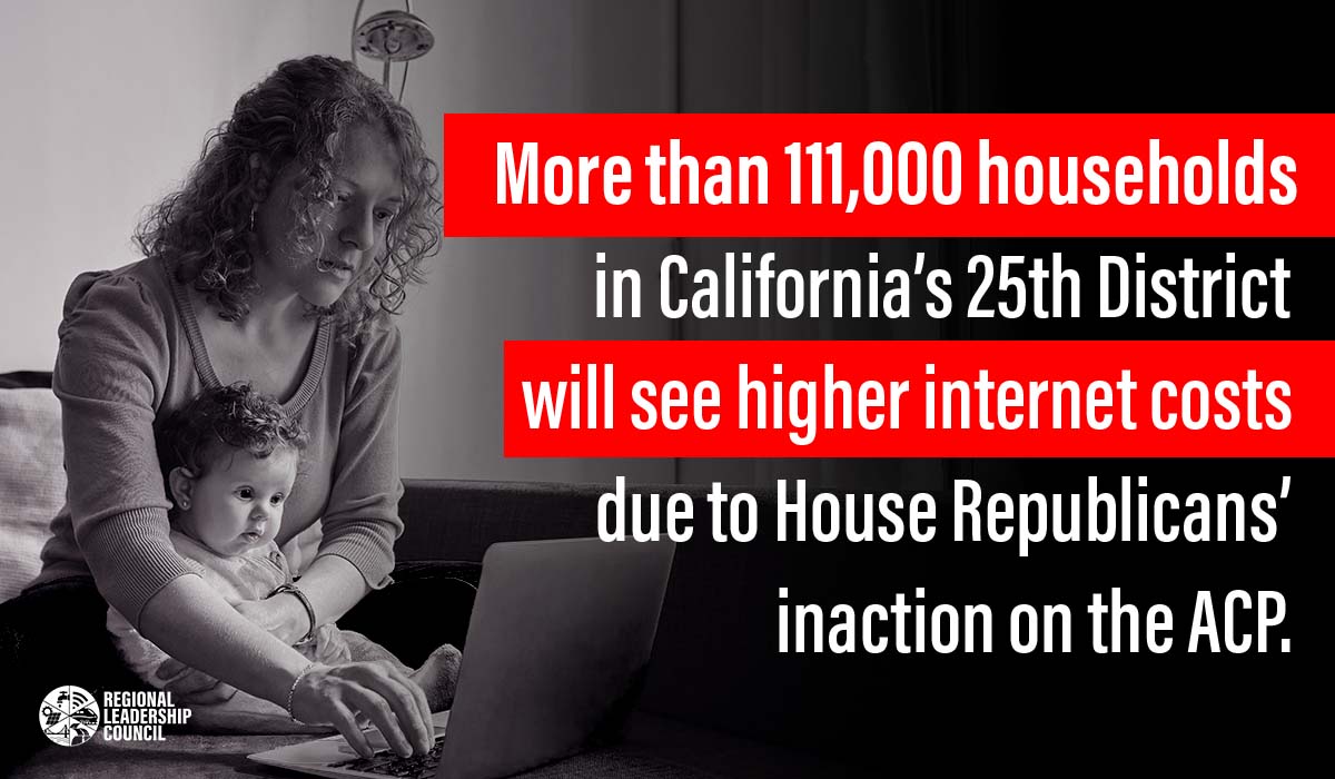 Congressional Republicans are raising internet costs for more than 110,000 households in our district by failing to fund the Affordable Connectivity Program. I’m a co-sponsor of H.R. 6929, the Affordable Connectivity Program Extension Act of 2024, to keep American’s connected.