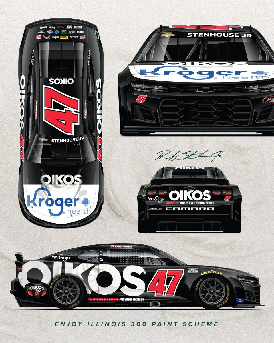 Ready for @WWTRaceway with @StenhouseJr @JTGRacing @TeamChevy this weekend!!
#yogurt
#47
@Oikos