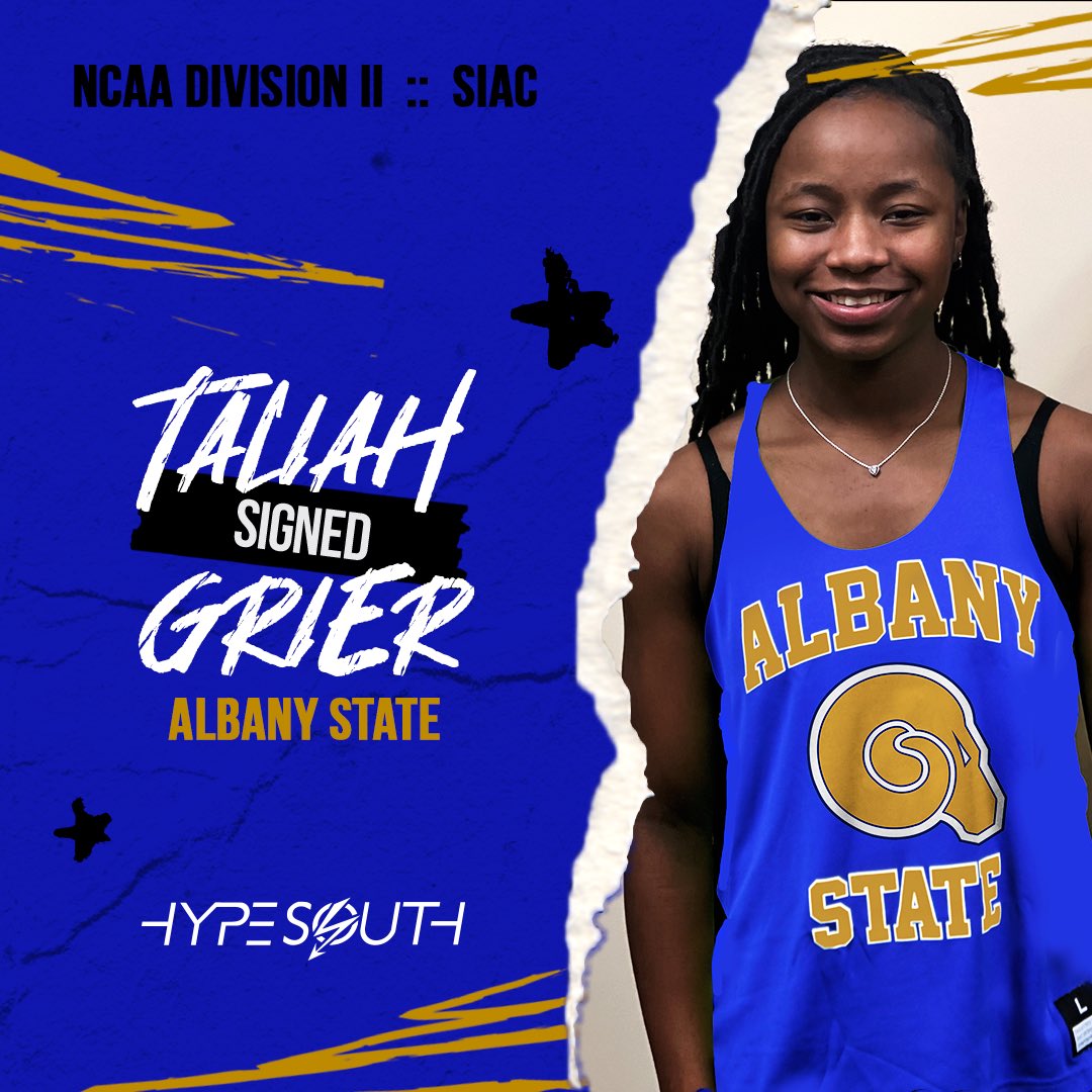 HypesouthMedia's tweet photo. BREAKING: Central-Macon trio have been released from their NLI’s after coaching departure at Talladega.

@AlayaGrane, @GrierTaliah, &amp; @TayelorDavis, will now head to NCAA DII Albany State where ex-Talladega HC Akia Stanton has assumed the lead role.

https://t.co/FxbiWigc5b https://t.co/TybdI6n34h