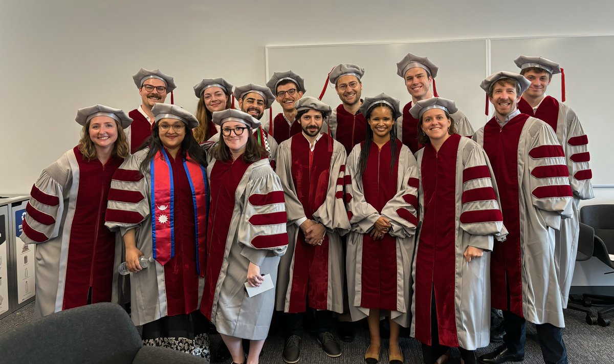 PoliSci PhDs! 
Front Row: Nicole Wilson, Apekshya Prasai, Chloe Wittenberg, Matias Giannoni,  Rorisang Lekalake, Elizabeth Parker-Magyar, John Munich
Back: Adam Kaplan, Jasmine English, Nasir Almasri, Stuart Russell, Zachary Markovich, Peter Cummings, Jacob Jaffe <a href="/mitcommencement/">MIT Commencement</a>