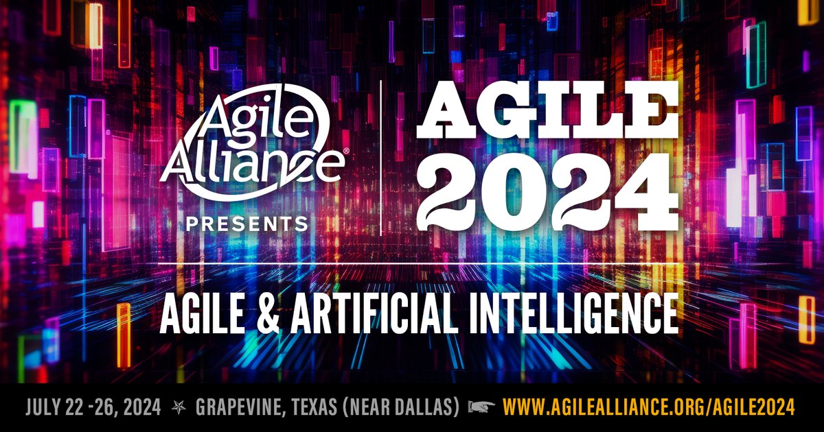 Have questions about #AI and how it relates to the world of #Agile? Join us at #Agile2024 for a journey into the intersection of Agile approaches and Artificial Intelligence. Check out these curated event sessions that examine AI through an Agile lens. agilealliance.org/agile2024/ai-a…
