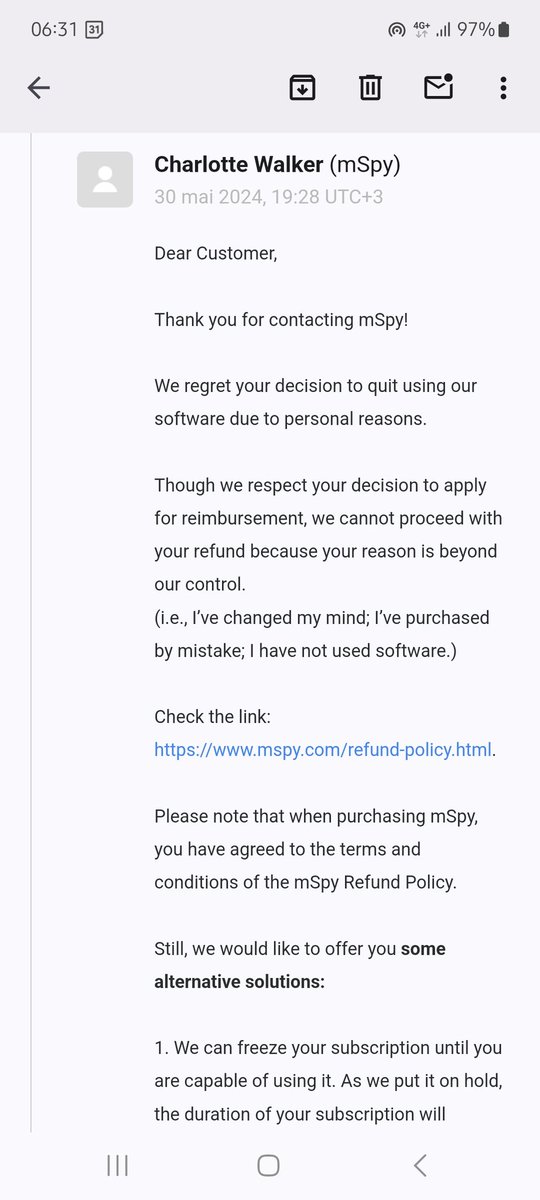 encorelecr's tweet image. SMS perdus? Attention aux #arnaque
J'ai mal choisi l'option (12 mois au lieu de 1 mois) et hop 140 euros de perdu.
NE VOUS FAITES PAS AVOIR.
#Mspy