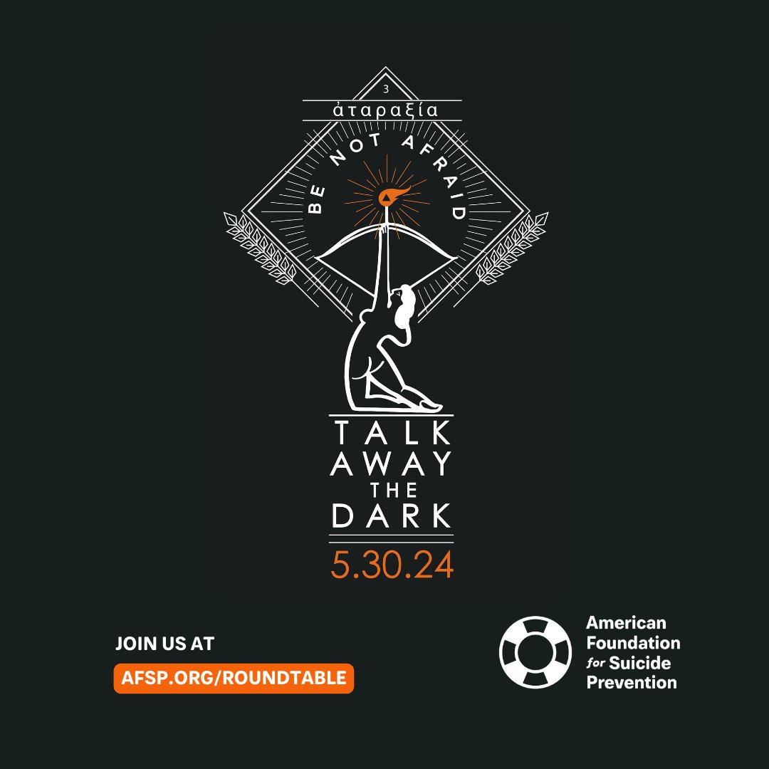 Today’s the day! Don’t forget to tune in for the online viewing of the Talk Away the Dark Roundtable Discussion where I will be joined by Charlie Hunnam as well as AFSP staff and volunteers. Your questions helped guide this engaging conversation. Tune in at 12pm PT to watch
