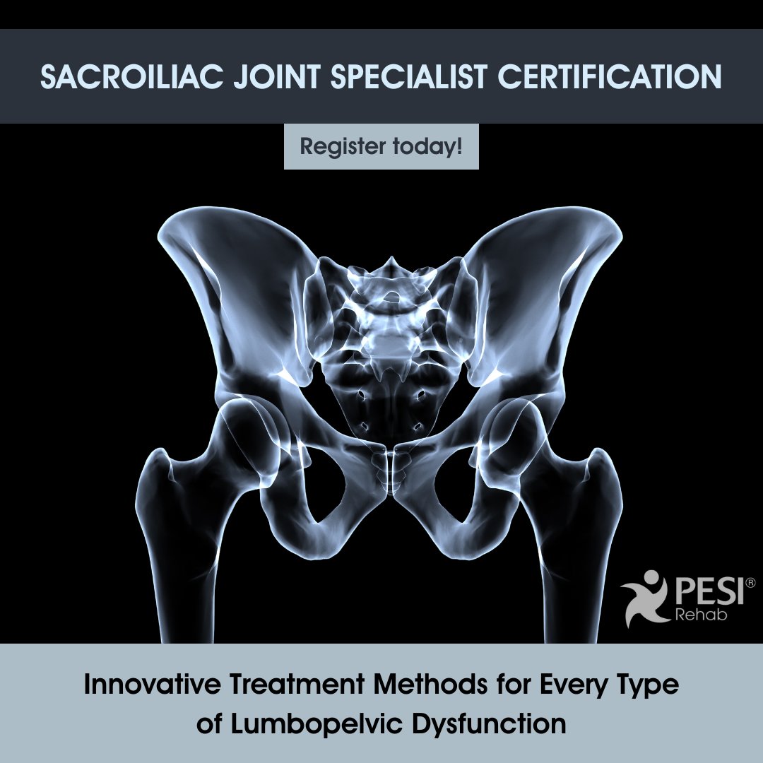 Resolve chronic hip &amp; pelvic pain in under 4 visits with this Sacroiliac Joint Specialist Online Certification Course. Now 70% off the value price! bit.ly/4a9KKbN