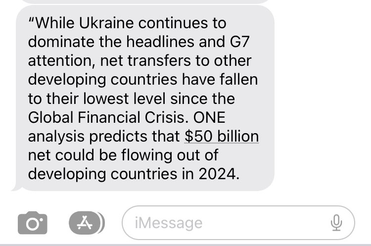 ONE’s reaction to the outcome of the @G7 Finance Minister’s meeting 👇🏾