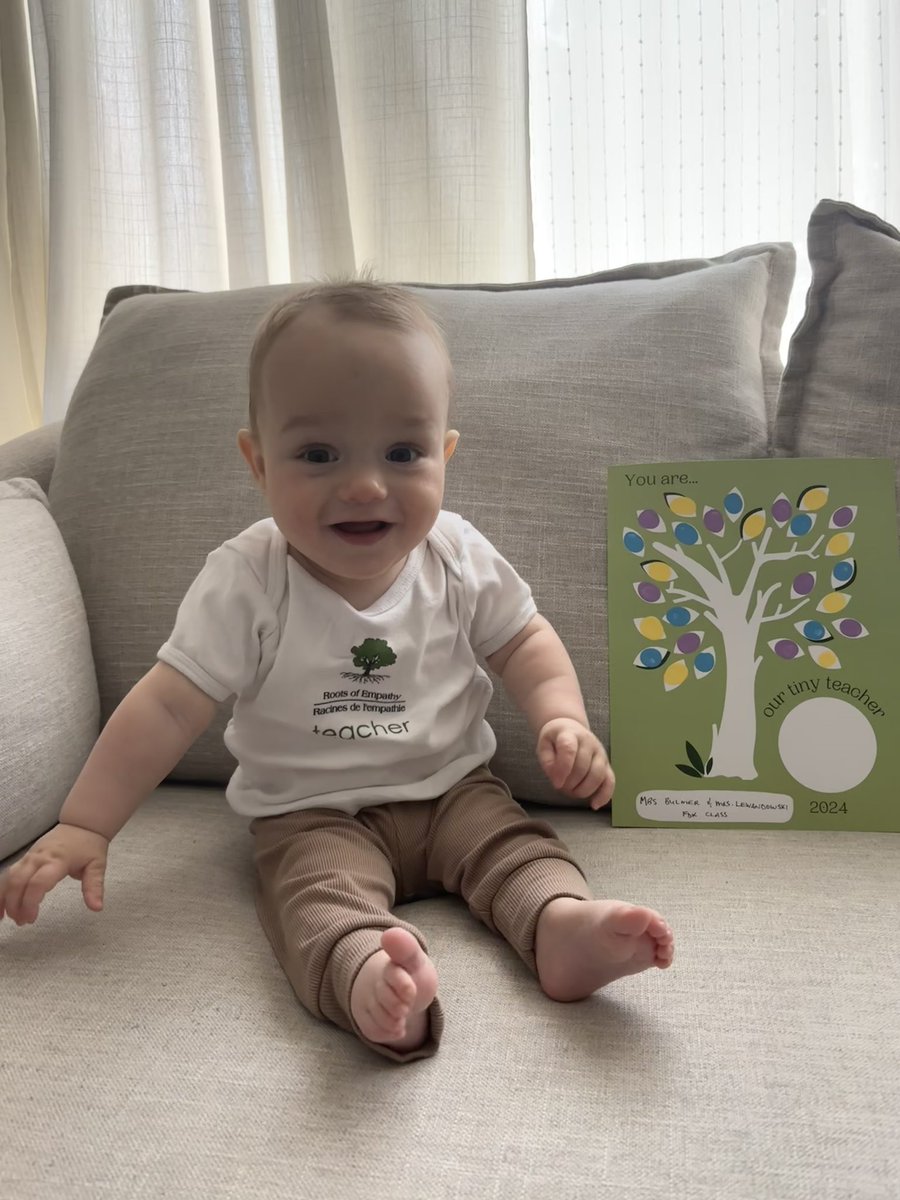 Such an incredible opportunity to participate in the <a href="/RootsofEmpathy/">Roots of Empathy</a> program, but even more special that we were able to do it in my niece’s classroom <a href="/AscensionHcdsb/">Ascension School</a> Thank you to Mrs. Bulmer, Mrs. Lewandowski, &amp; Mrs. Dawson for this beautiful experience 💚 <a href="/HCDSB/">Halton Catholic DSB</a>