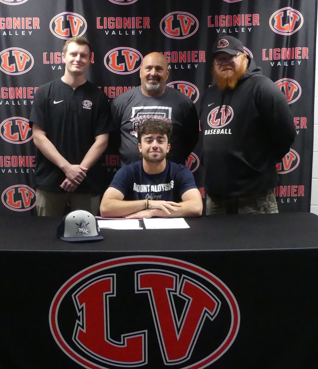 Recruiting: Ligonier Valley senior baseball player Leo Bazala signs with Mount Aloysius. @Leobazala23 @LVSDAthletics @Mounties_Sports @Jkz303Jason @MAC_Baseball