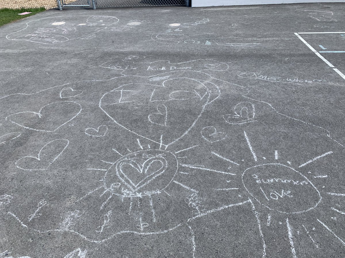 BernadetteOCSB's tweet photo. These special Bears were very busy being creative today.  I love that they left a message to share with me! Go Be Kind Bears. https://t.co/M8dlt9FNhu