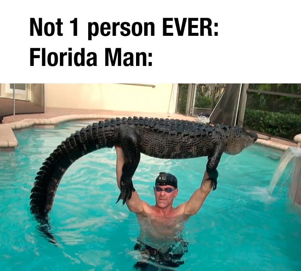 Who knew that Paul Bedard is the perfect example of a 'Florida Man'! Well, he is kind of crazy! 😜🐊😂 @TheGatorboys 

#gator #alligator #paulbedard #gatorboys #ehp #evergladesholidaypark #everglades #meme #funny #thursday