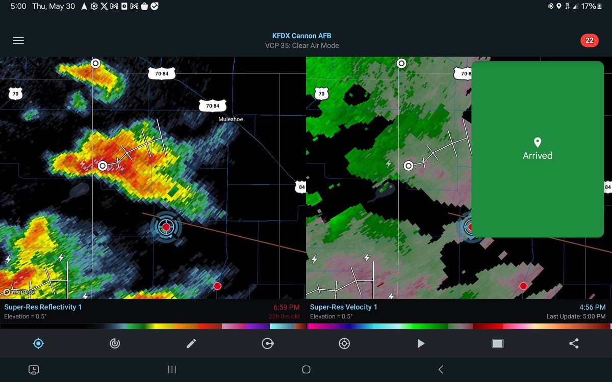 Beautiful storm trying to become a surfaced based Supercell south of Muleshoe #txwx #wxtwitter @NWSLubbock