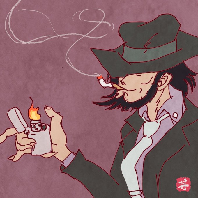 「cigarette holding」 illustration images(Latest)