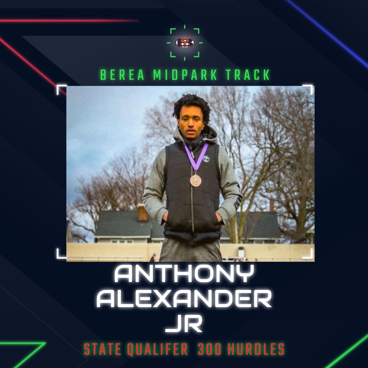 thunderstrikean's tweet photo. Excited to announce I have made it to states in 300 hurdles !!! https://t.co/w4XziFbfvK