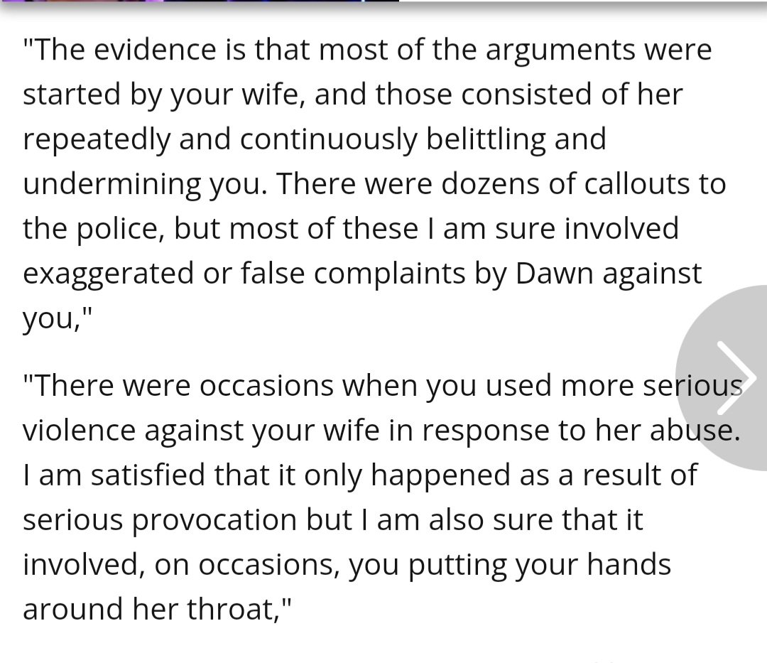 I bet there are loads of women reading this - a judge sentencing a man to six years for killing his wife - thinking 'if my partner ever kills me, that's the story he'd tell people about me'