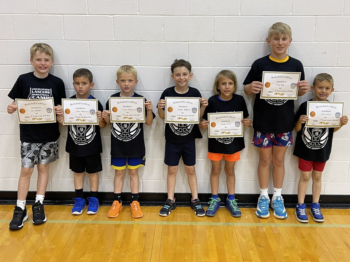 bhammons30's tweet photo. Another GREAT 3 days of camp! Proud of the effort these kids put in! Always fun to work with our future Lancers!!! Congrats to our Hot Shot, Free Throw, and Camper of the Week award winners! Big thanks to our high school players for helping out! #TTYB #BrightFuture https://t.co/Afbeima6bx