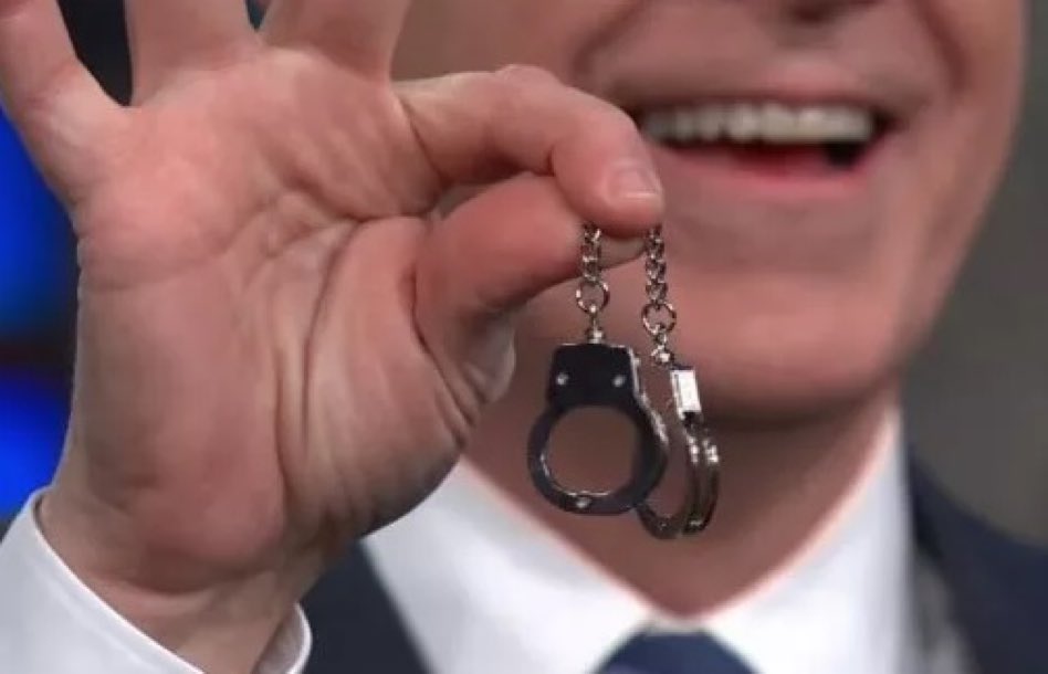 Time to put these on Mango Mussolini #lockhimup