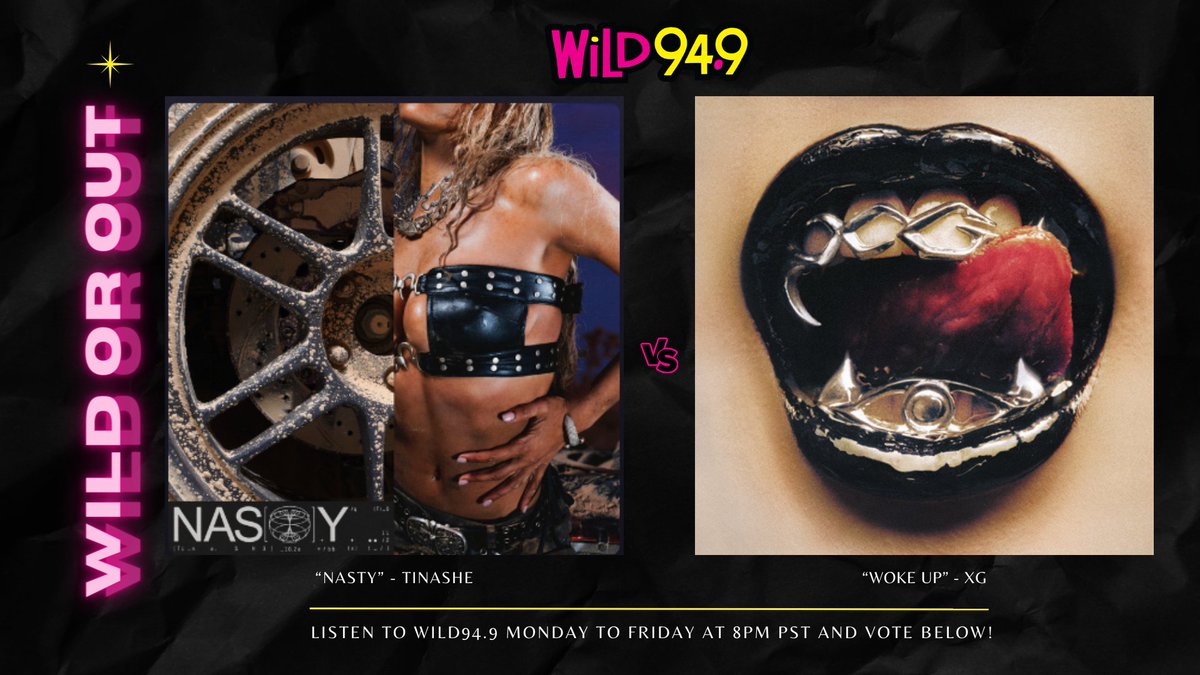 #WiLDorOUT is playing <a href="/XGOfficial_/">XG OFFICIAL</a> &amp; <a href="/Tinashe/">TINASHE</a> tonight at 8p PT! 

Tune in on the @iheartradio app: WiLD949.com/Listen
More info here: ihe.art/BBbosOp