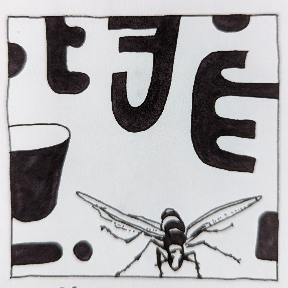 yournotalone722's tweet photo. #yournotalone #drawing #insects #hornet https://t.co/jRZS8iIhAx