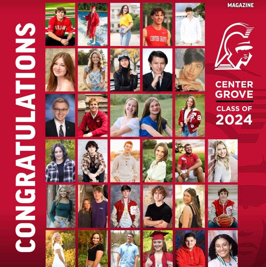 Thank you to everyone who purchased Senior Shout-Outs in the June issue of Center Grove Magazine! 10% is donated back to the Center Grove Education Foundation.