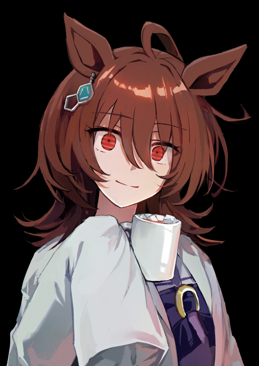 アグネスタキオン(ウマ娘) 「めちゃくちゃよかった…この目がとってもプリティー 」|ナヅカのイラスト