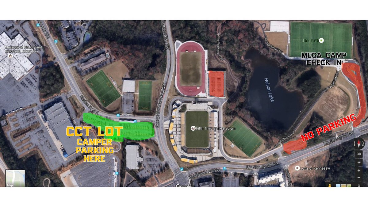 🚨Mega Camp Announcement🚨 $85 WALK UP EITHER DAY - CASH or CHECK ONLY / Campers park in the CCT Lot shown below. See you there‼️