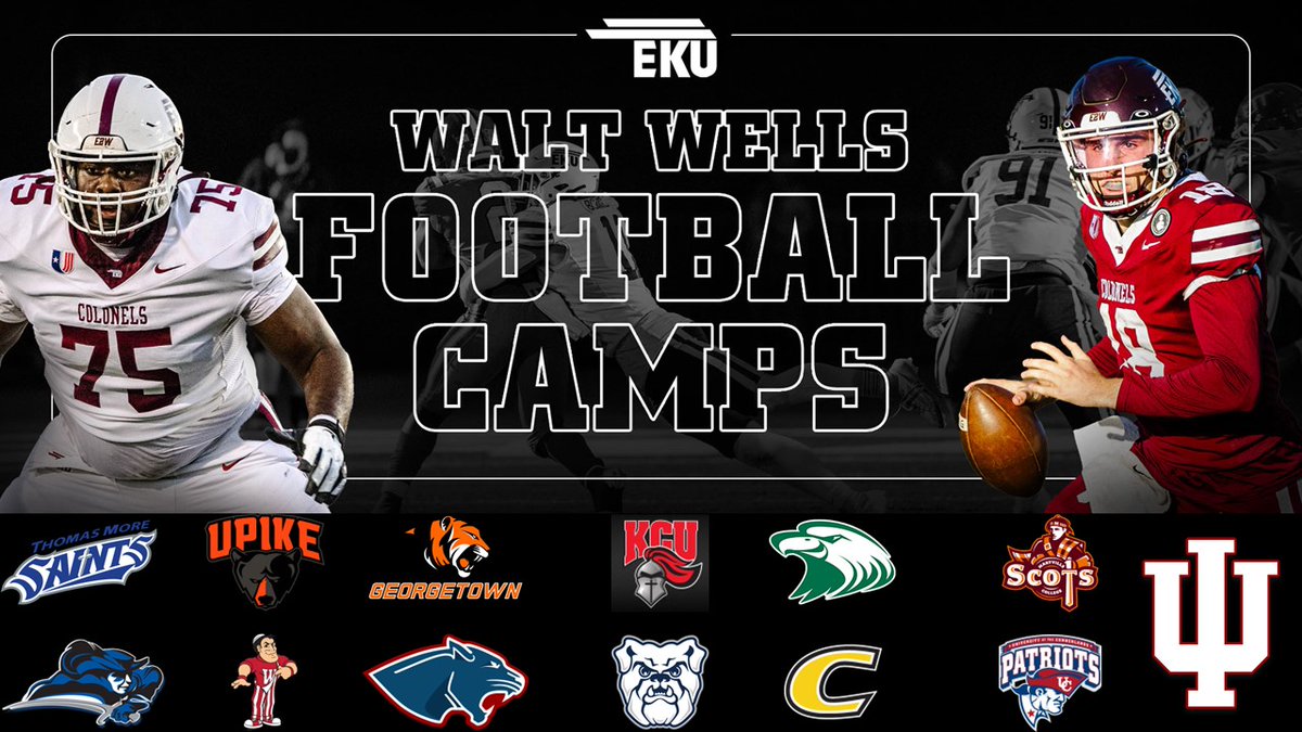 NOT A MEGA CAMP - JUST A FOOTBALL CAMP!!!  COME COMPETE, GET COACHED, AND GET NOTICED!!!  

JUNE 5TH, 6TH, AND 7TH!  

SIGN UP TODAY!

@EKUFootball

#MatterOfPride

#E2W

 ekufootballcamps.com