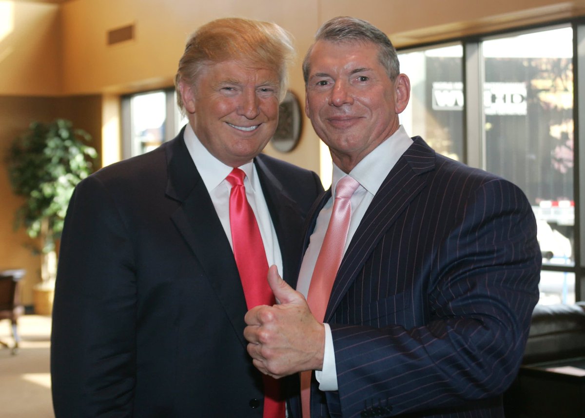 Donald Trump found guilty on all 31 counts.

Vince McMahon is currently under federal investigation.

The downfall is amazing to witness.