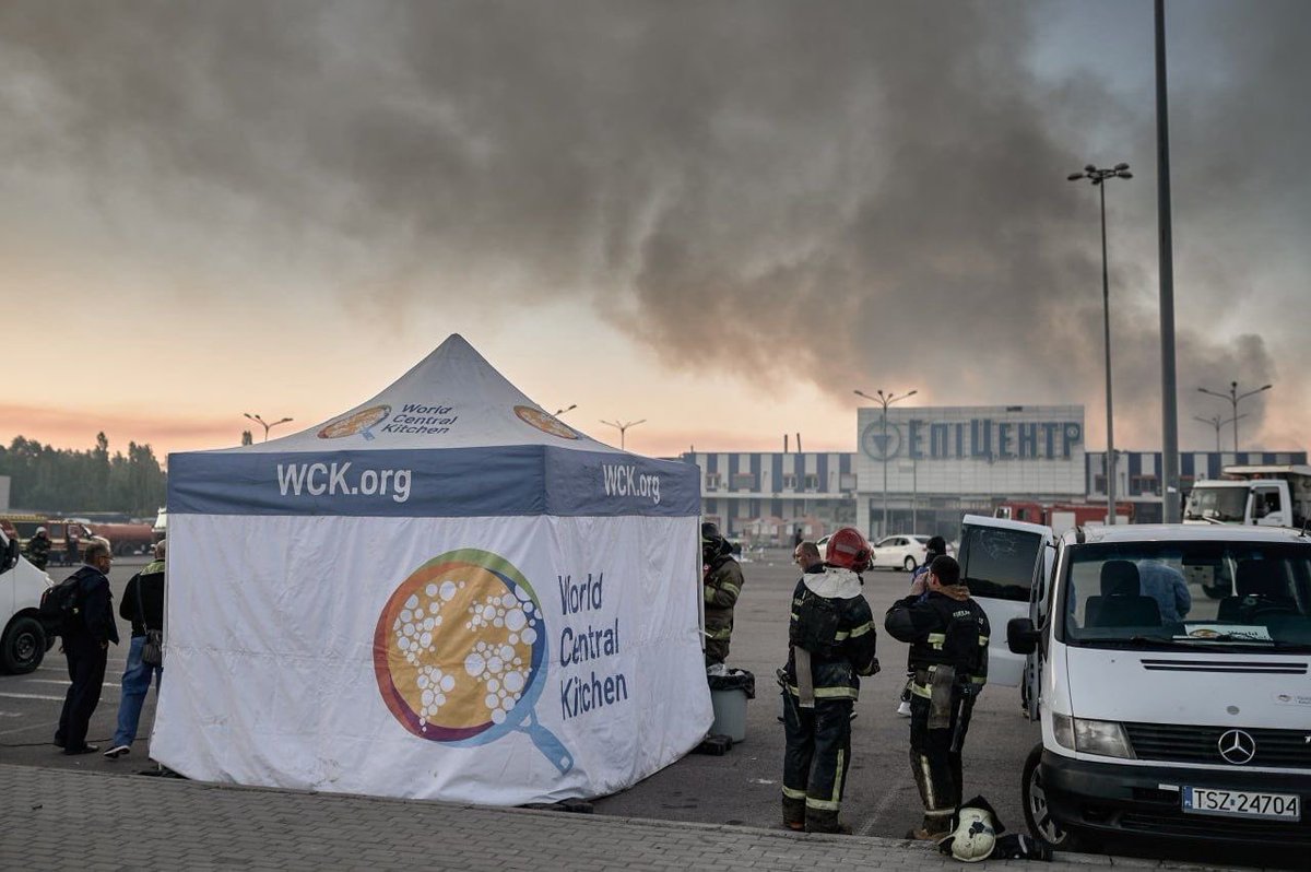 WCK’s team in Kharkiv was at the site of Saturday's attack on a hardware store within hours of the blast. The store was full of shoppers when the bomb hit, killing at least 19 people and injuring dozens more. We were at the site for five days, providing hundreds of meals as